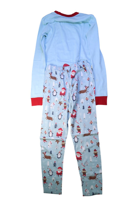 A Blue Pyjama Sets from Sara's Prints in size 14Y for boy. (Back View)