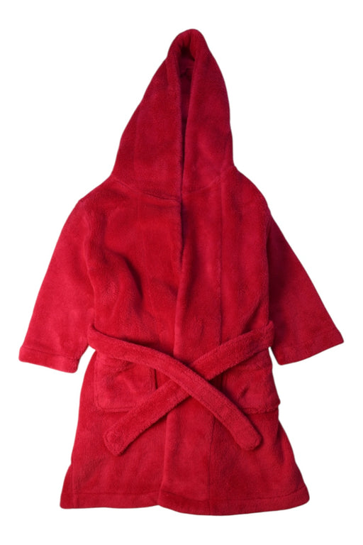 A Red Bathrobes from Pottery Barn in size 6T for neutral. (Front View)