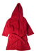 A Red Bathrobes from Pottery Barn in size 6T for neutral. (Front View)