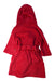 A Red Bathrobes from Pottery Barn in size 6T for neutral. (Back View)