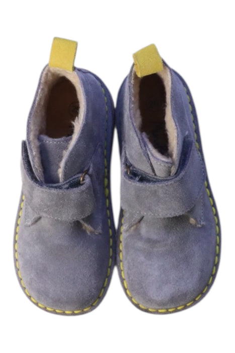 A Blue Booties from Boden in size 4T for boy. (Back View)