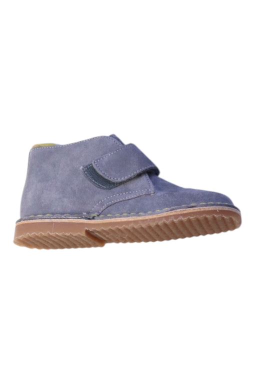 A Blue Booties from Boden in size 4T for boy. (Front View)