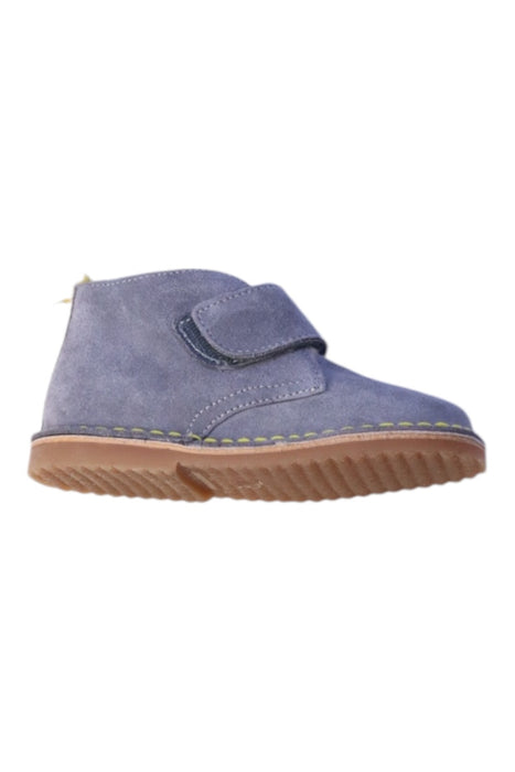 A Blue Booties from Boden in size 3T for boy. (Front View)