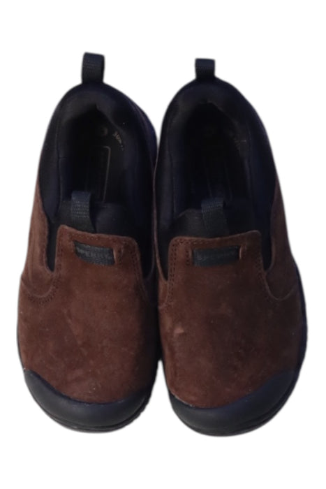 A Brown Slip Ons from Sperry in size 4T for boy. (Back View)
