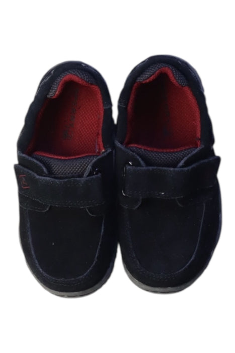 A Black Sneakers from Sperry in size 4T for boy. (Back View)