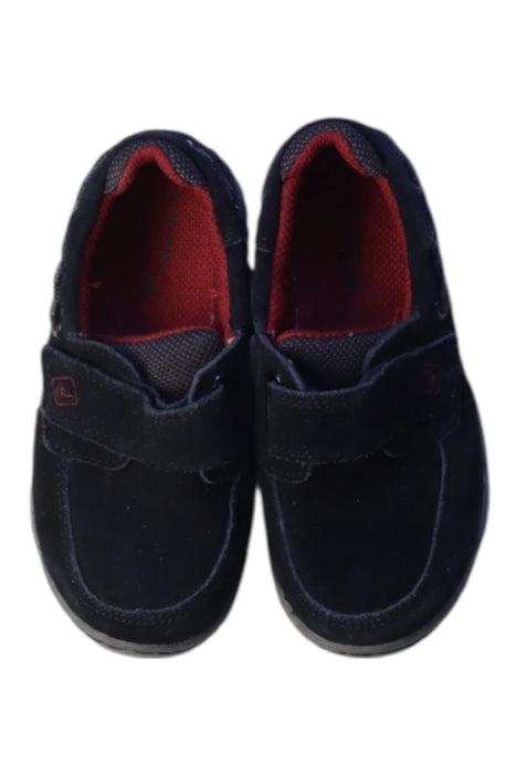 A Black Sneakers from Sperry in size 4T for boy. (Back View)