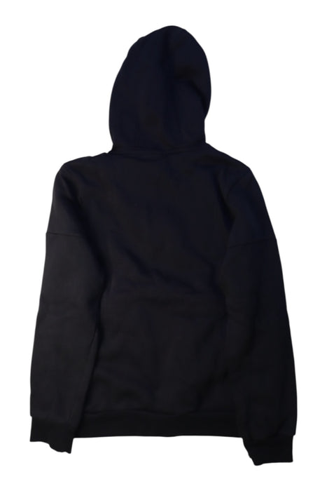 A Black Hooded Sweatshirts from Adidas in size 12Y for neutral. (Back View)