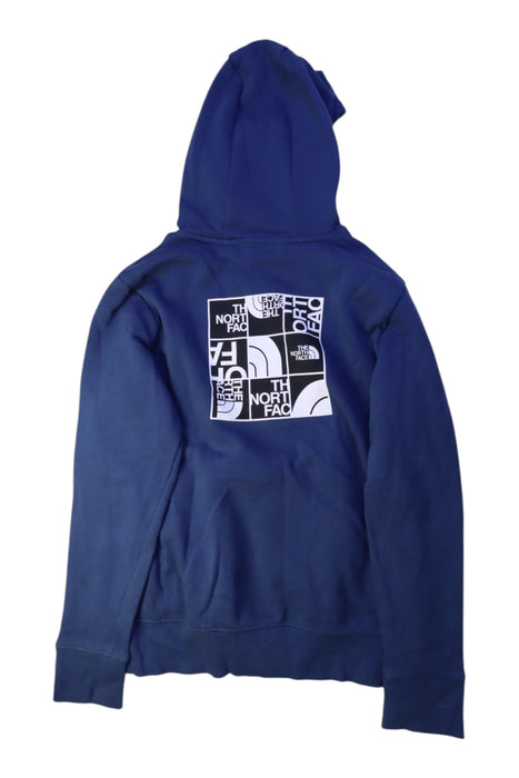 A Navy Hooded Sweatshirts from The North Face in size 12Y for boy. (Back View)