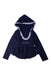 A Navy Long Sleeve Tops from I Pinco Pallino in size 8Y for girl. (Front View)