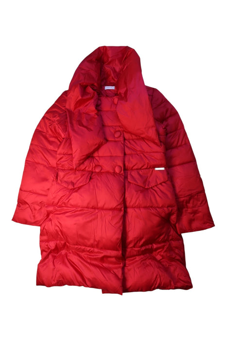 A Red Puffer/Quilted Coats & Outerwear from I Pinco Pallino in size 8Y for girl. (Front View)