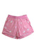 A Pink Shorts from Adidas in size 7Y for girl. (Front View)