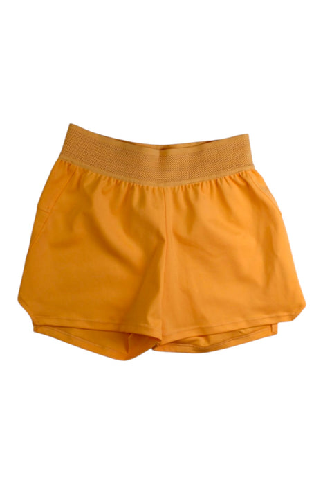 A Orange Shorts from Adidas in size 7Y for girl. (Back View)