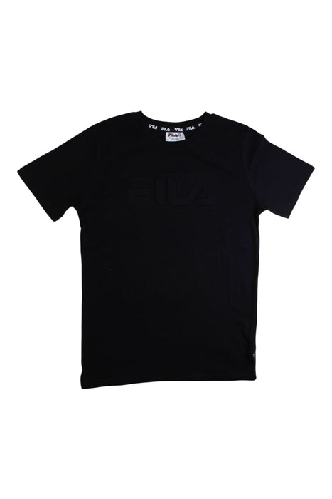 A Black Short Sleeve T Shirts from Fila in size 12Y for neutral. (Front View)