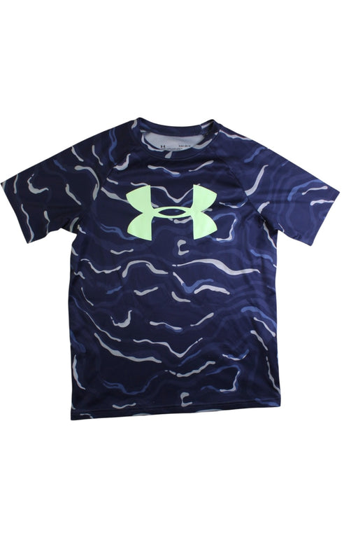 A Navy Active Tops from Under Armour in size 12Y for boy. (Front View)