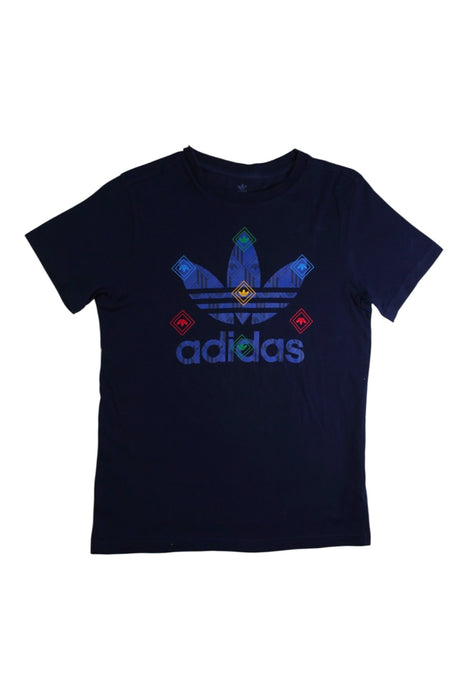 A Navy Short Sleeve T Shirts from Adidas in size 11Y for neutral. (Front View)