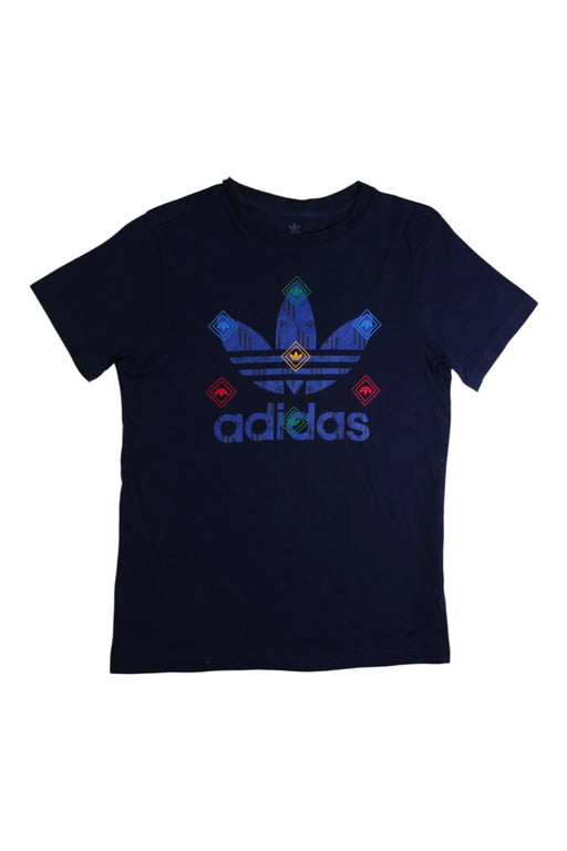 A Navy Short Sleeve T Shirts from Adidas in size 11Y for neutral. (Front View)