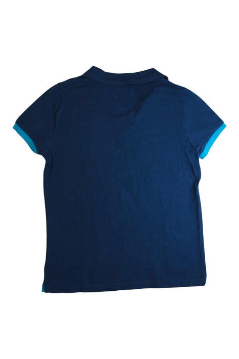 A Navy Short Sleeve Polos from Vilebrequin in size 14Y for boy. (Back View)