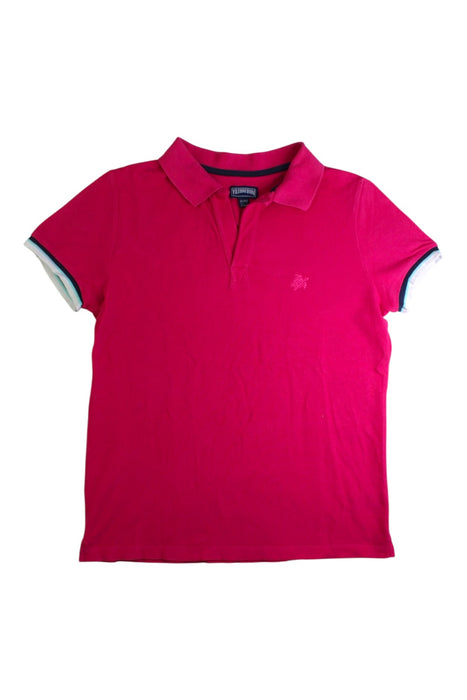 A Red Short Sleeve Polos from Vilebrequin in size 14Y for boy. (Front View)