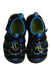 A Black Sandals from Keen in size 5T for boy. (Back View)