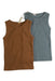 A Brown Sleeveless Tops from Quincy Mae in size 3-6M for neutral. (Front View)