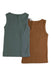 A Brown Sleeveless Tops from Quincy Mae in size 3-6M for neutral. (Back View)