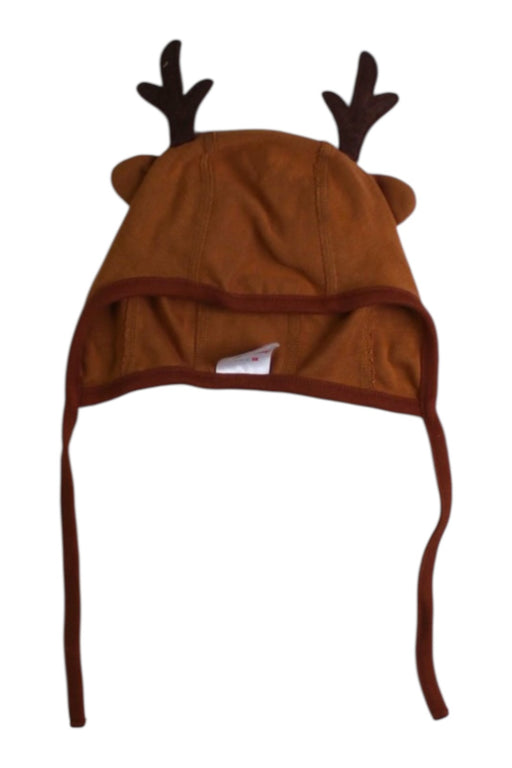 A Brown Winter Hats from Hanna Andersson in size 3-6M for neutral. (Front View)