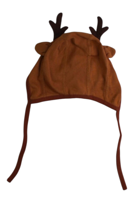 A Brown Winter Hats from Hanna Andersson in size 3-6M for neutral. (Back View)