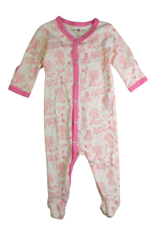A Pink Onesies from Apple Park in size 6-12M for girl. (Front View)