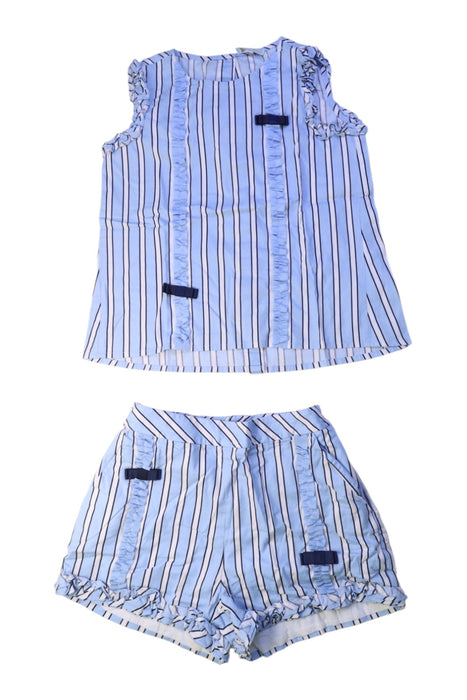 A Blue Shorts Sets from Nicholas & Bears in size 12Y for girl. (Front View)