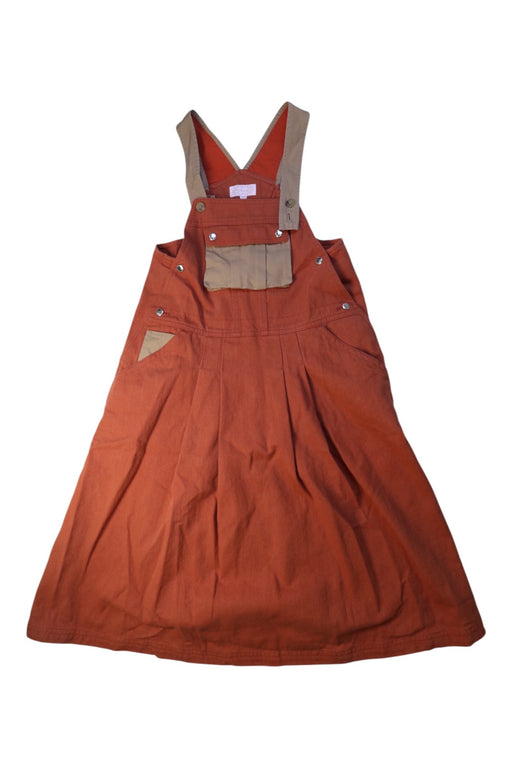A Orange Overall Dresses from Nicholas & Bears in size 12Y for girl. (Front View)