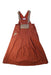 A Orange Overall Dresses from Nicholas & Bears in size 12Y for girl. (Front View)