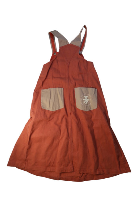 A Orange Overall Dresses from Nicholas & Bears in size 12Y for girl. (Back View)