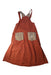A Orange Overall Dresses from Nicholas & Bears in size 12Y for girl. (Back View)