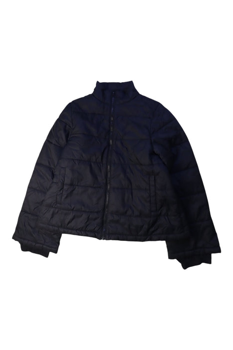 A Black Puffer/Quilted Jackets from I Pinco Pallino in size 10Y for girl. (Front View)