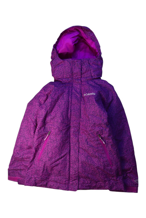 A Purple Puffer/Quilted Coats & Outerwear from Columbia in size 7Y for girl. (Front View)