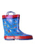 A Blue Rain Boots from Stephen Joseph in size 6T for boy. (Front View)