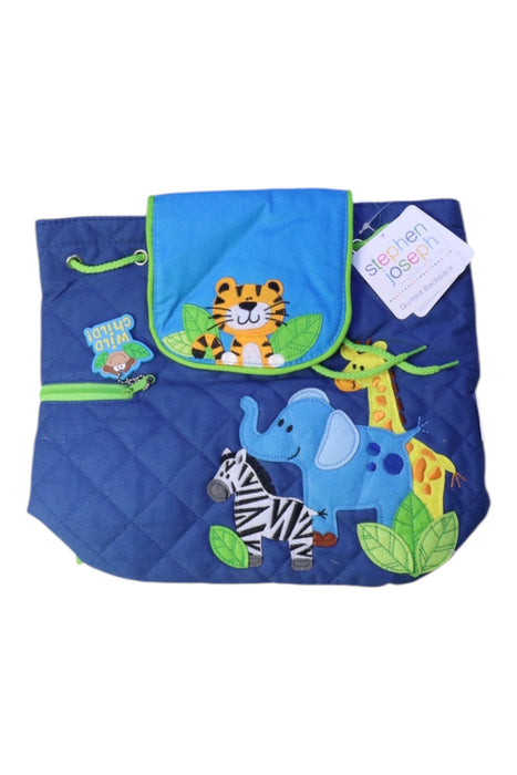 A Blue Bags from Stephen Joseph in size O/S for boy. (Front View)