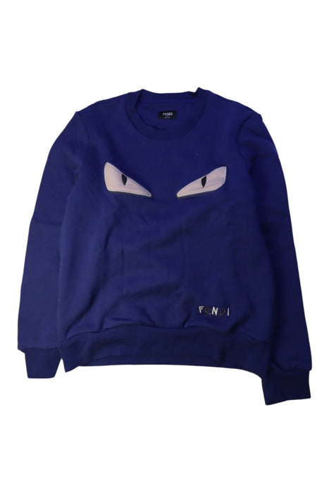 A Blue Crewneck Sweatshirts from Fendi in size 14Y for neutral. (Front View)