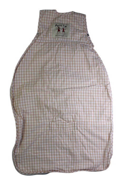 A Beige Sleepsacs from Merino Kids in size 12-18M for neutral. (Back View)