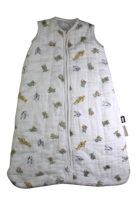 A White Sleepsacs from Pottery Barn in size 12-18M for neutral. (Front View)