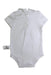 A White Short Sleeve Bodysuits from P'tit Bisou in size 6-12M for neutral. (Back View)