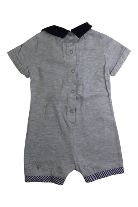 A Grey Short Sleeve Rompers from Nicholas & Bears in size 6-12M for boy. (Back View)