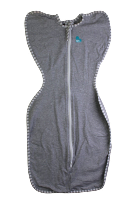 A Grey Swaddles from Love To Dream in size 3-6M for neutral. (Front View)