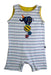 A White Sleeveless Rompers from CIGOGNE Bébé in size 3-6M for boy. (Front View)