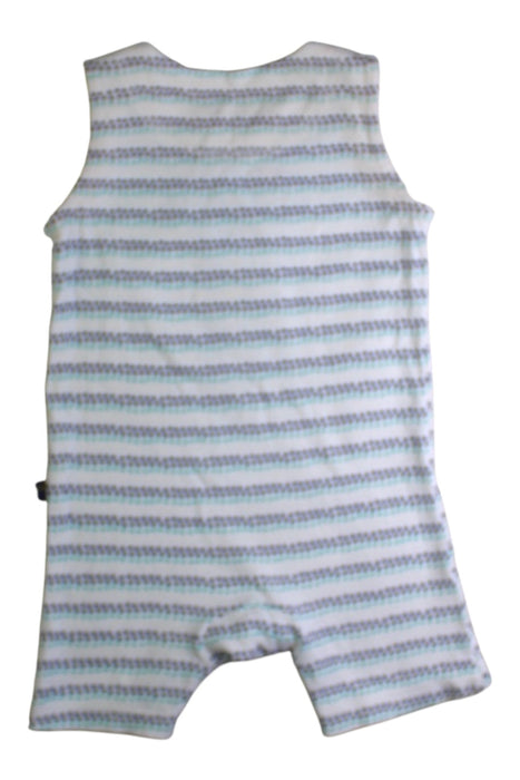 A White Sleeveless Rompers from CIGOGNE Bébé in size 3-6M for boy. (Back View)