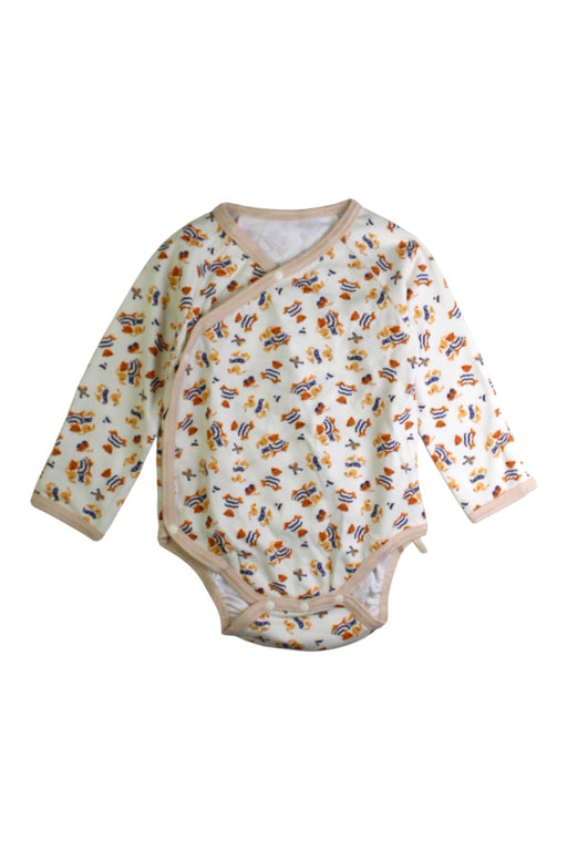 A White Long Sleeve Bodysuits from Primeval in size 12-18M for neutral. (Front View)