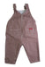 A Red Long Overalls from Seed in size 12-18M for boy. (Back View)