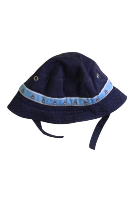 A Navy Sun Hats from Janie & Jack in size 12-18M for neutral. (Front View)