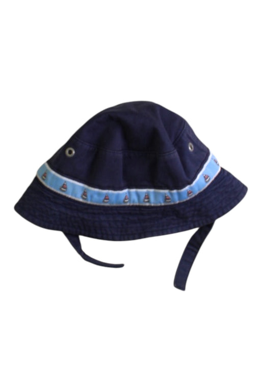 A Navy Sun Hats from Janie & Jack in size 12-18M for neutral. (Front View)