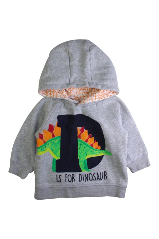 A Grey Hooded Sweatshirts from Sprout in size 6-12M for boy. (Front View)